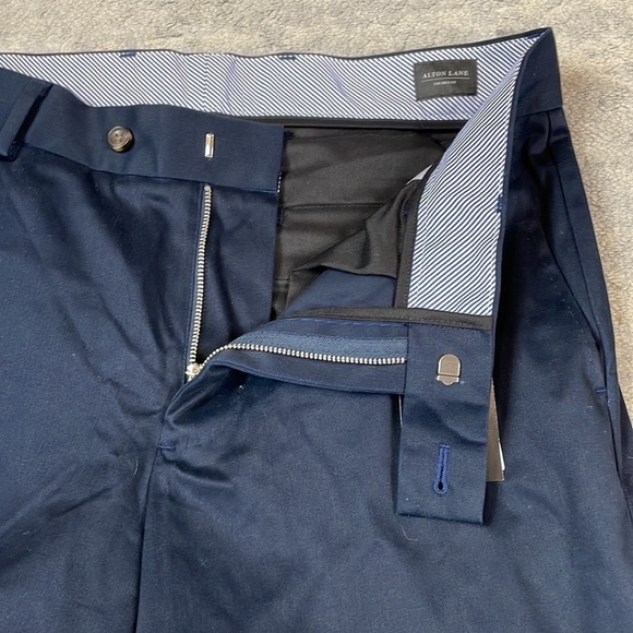 NWT Alton Lane Brushed Motion Performance Chino Trouser Pant Navy Blue Sz 32 - Picture 11 of 15